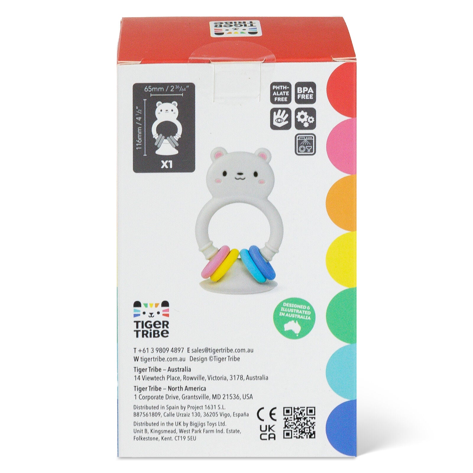 TIGER TRIBE HIGH CHAIR BUDDY SILICONE BEAR