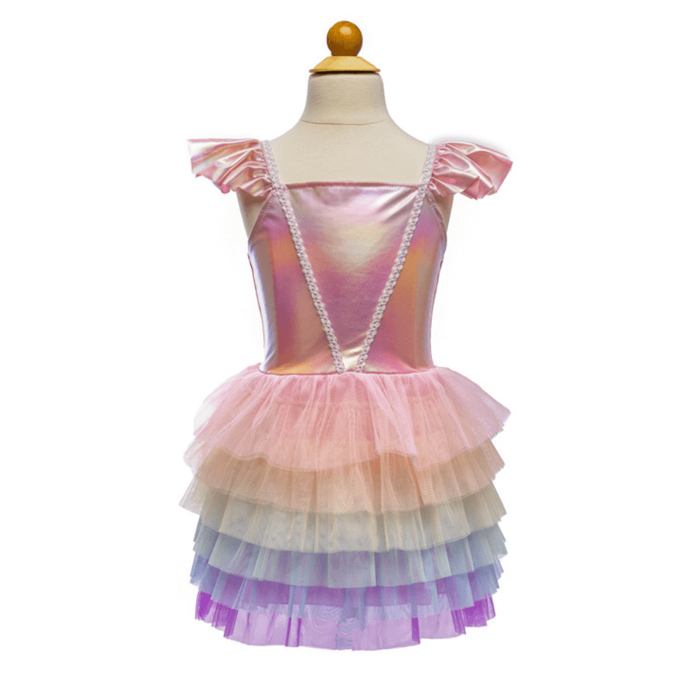 GREAT PRETENDER RAINBOW RUFFLE TUTU DRESS