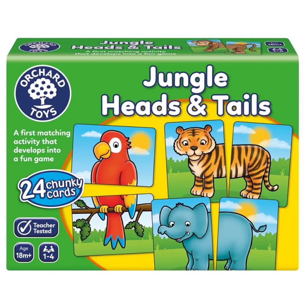 ORCHARD TOYS JUNGLE HEADS AND TAILS