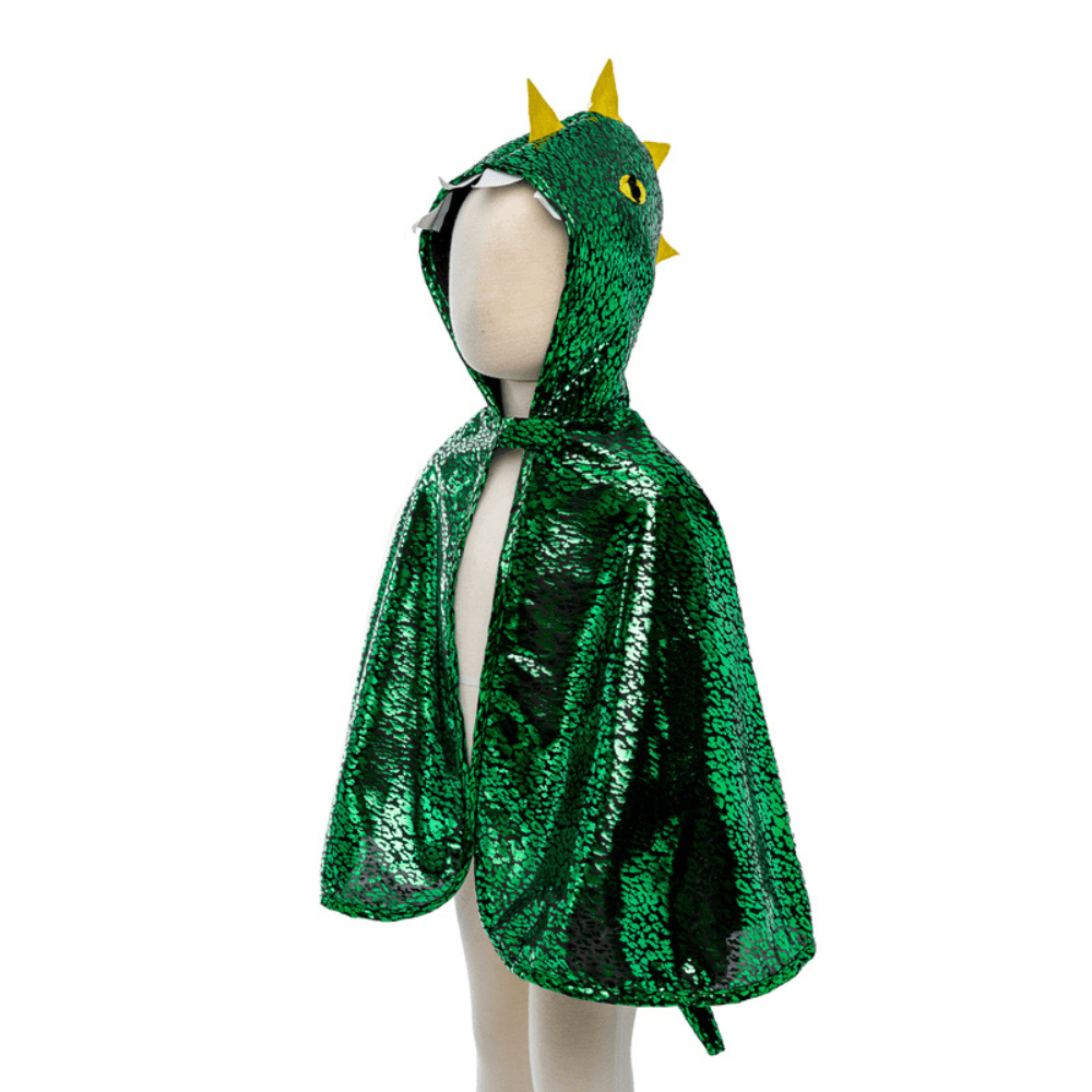 GREAT PRETENDER METALLIC GREEN DRAGON CAPE 2-3
