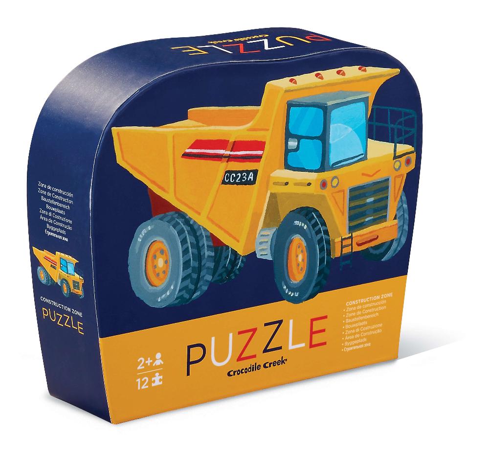 CROCODILE CREEK MINI PUZZLE 12PC CONSTRUCTION