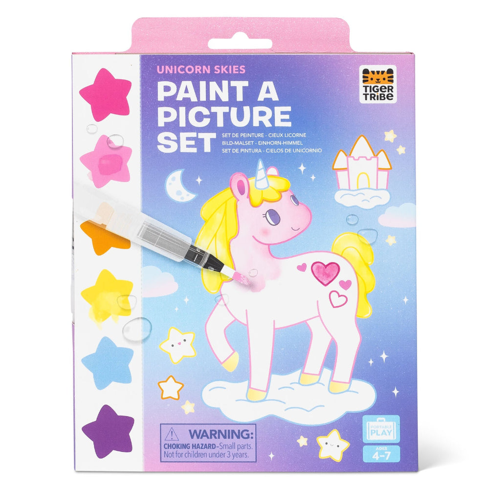 TIGER TRIBE PAINT A PICTURE SET UNICORN SKIES