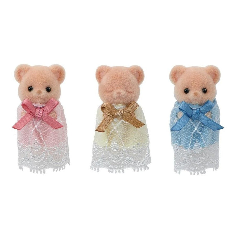 SYLVANIAN FAMILIES BISCUIT BEAR SLEEPY TRIPLETS