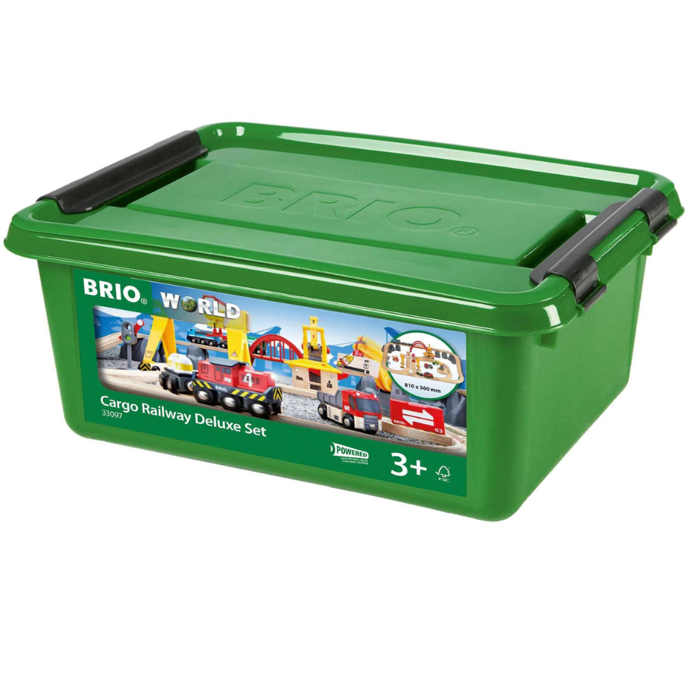 BRIO CARGO RAILWAY DELUXE SET