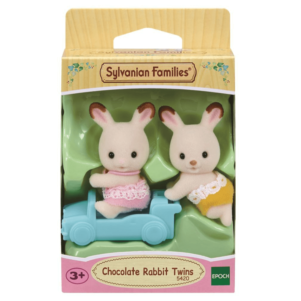 SYLVANIAN FAMILIES CHOCOLATE RABBIT TWINS SET