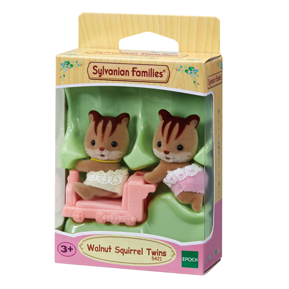 SYLVANIAN FAMILIES WALNUT SQUIRREL TWINS SET