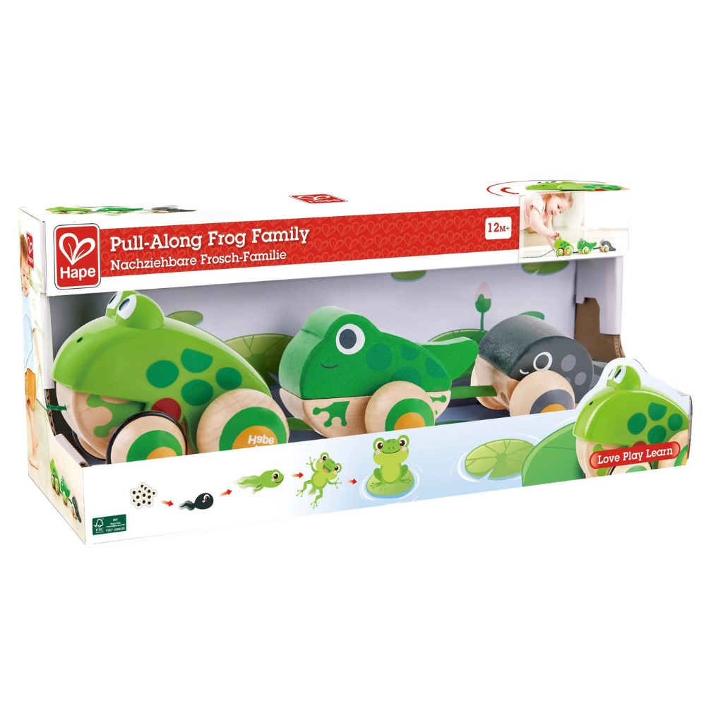 HAPE PULL ALONG FROG FAMILY