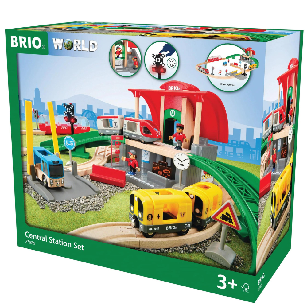 BRIO CENTRAL STATION 37 PIECE SET