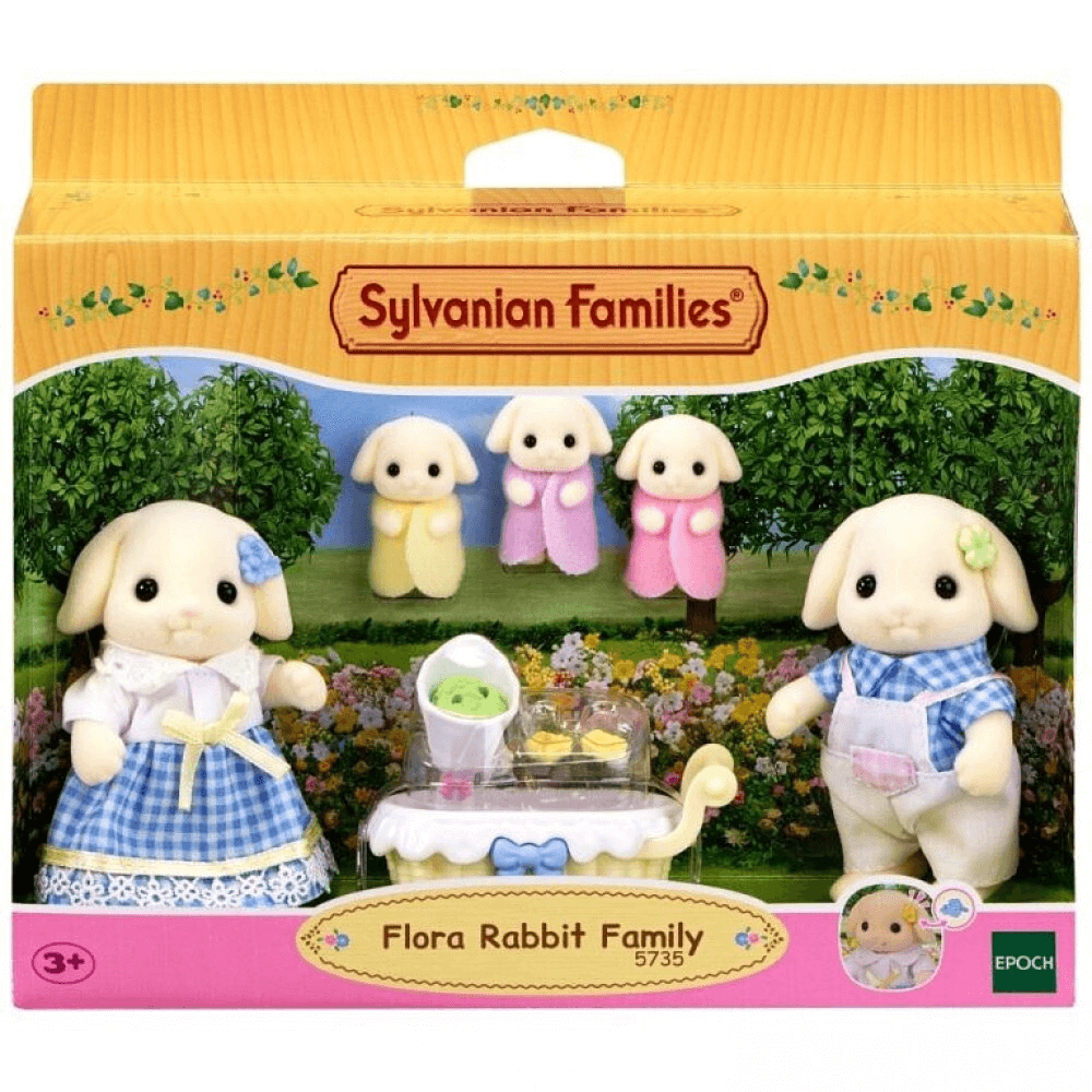 SYLVANIAN FAMILIES FLORA RABBIT FAMILY SET