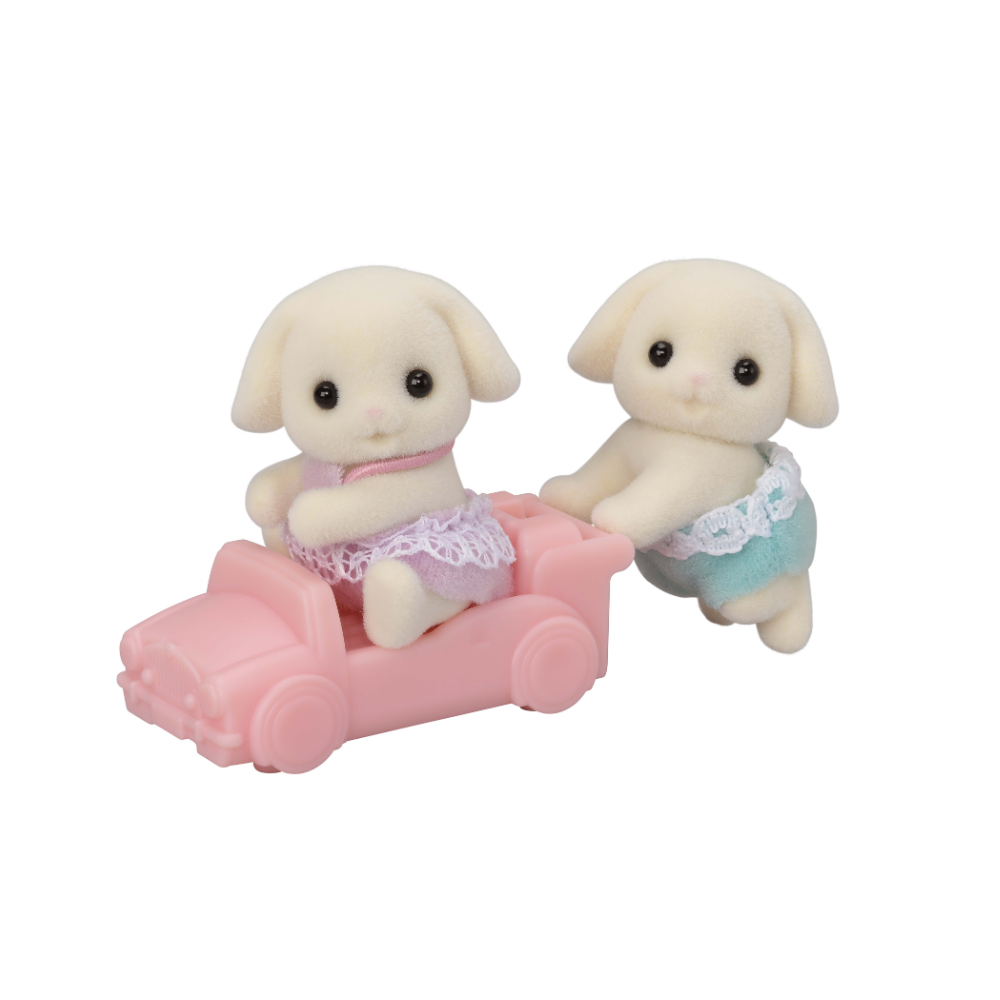SYLVANIAN FAMILIES FLORA RABBIT TWINS