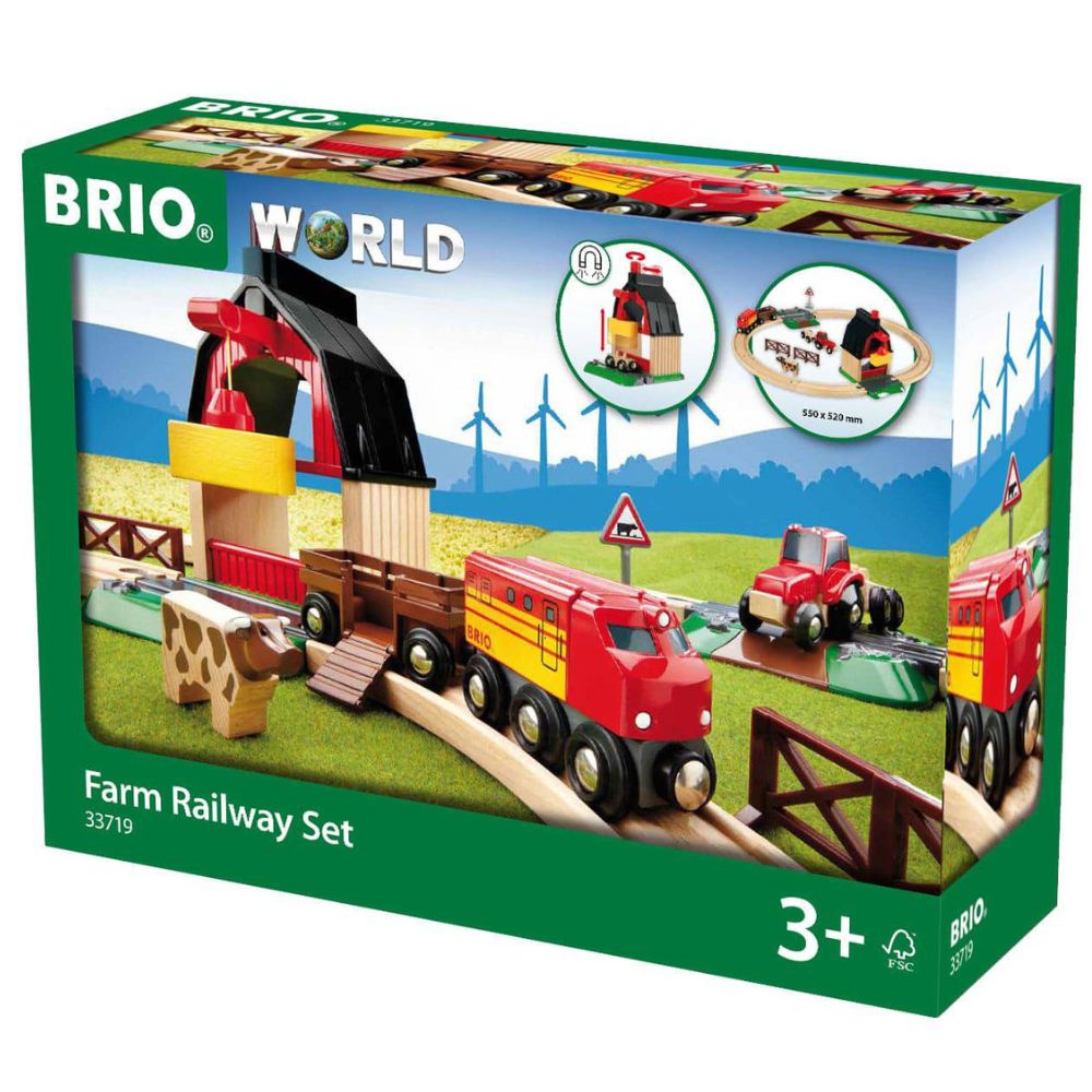 BRIO FARM RAILWAY SET, 20 PIECES