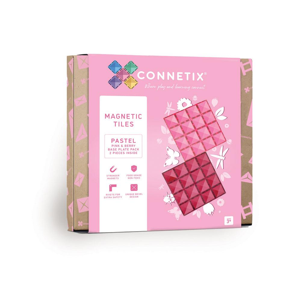 CONNETIX 2 PIECE PINK AND BERRY BASE PLATE PACK