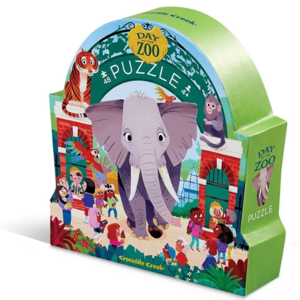 CROCODILE CREEK DAY AT THE ZOO PUZZLE 48pc