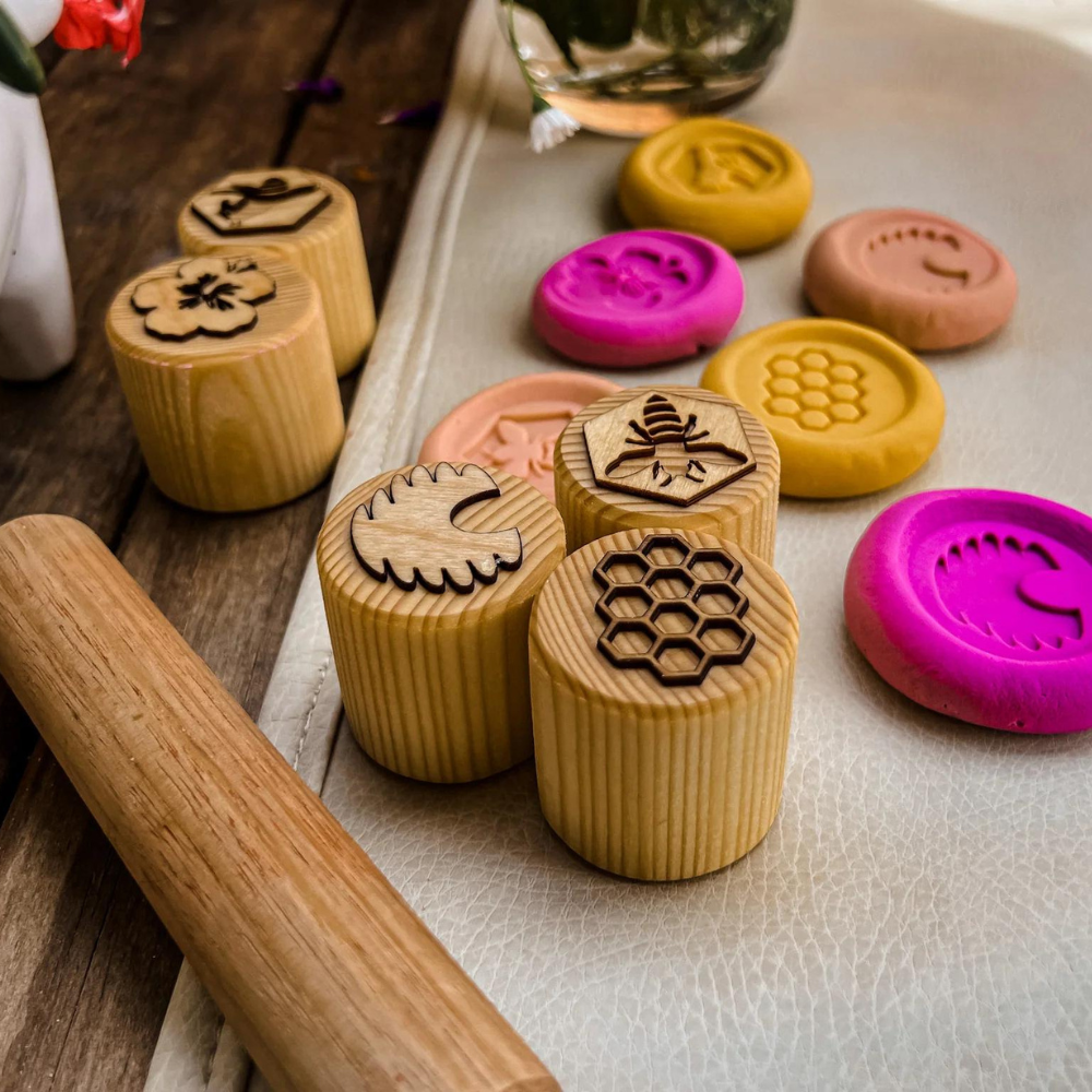 BEADIEBUG WOODEN BEE STAMPS