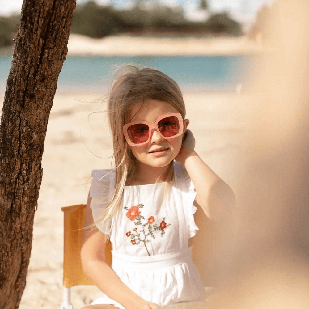 FRANKIE RAY SHADES BELLA MILKY PINK SUNGLASSES 3+
