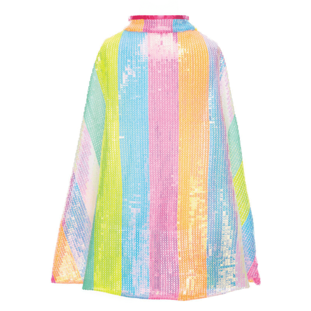 GREAT PRETENDER STRIPEY SEQUINS CAPE 4-6