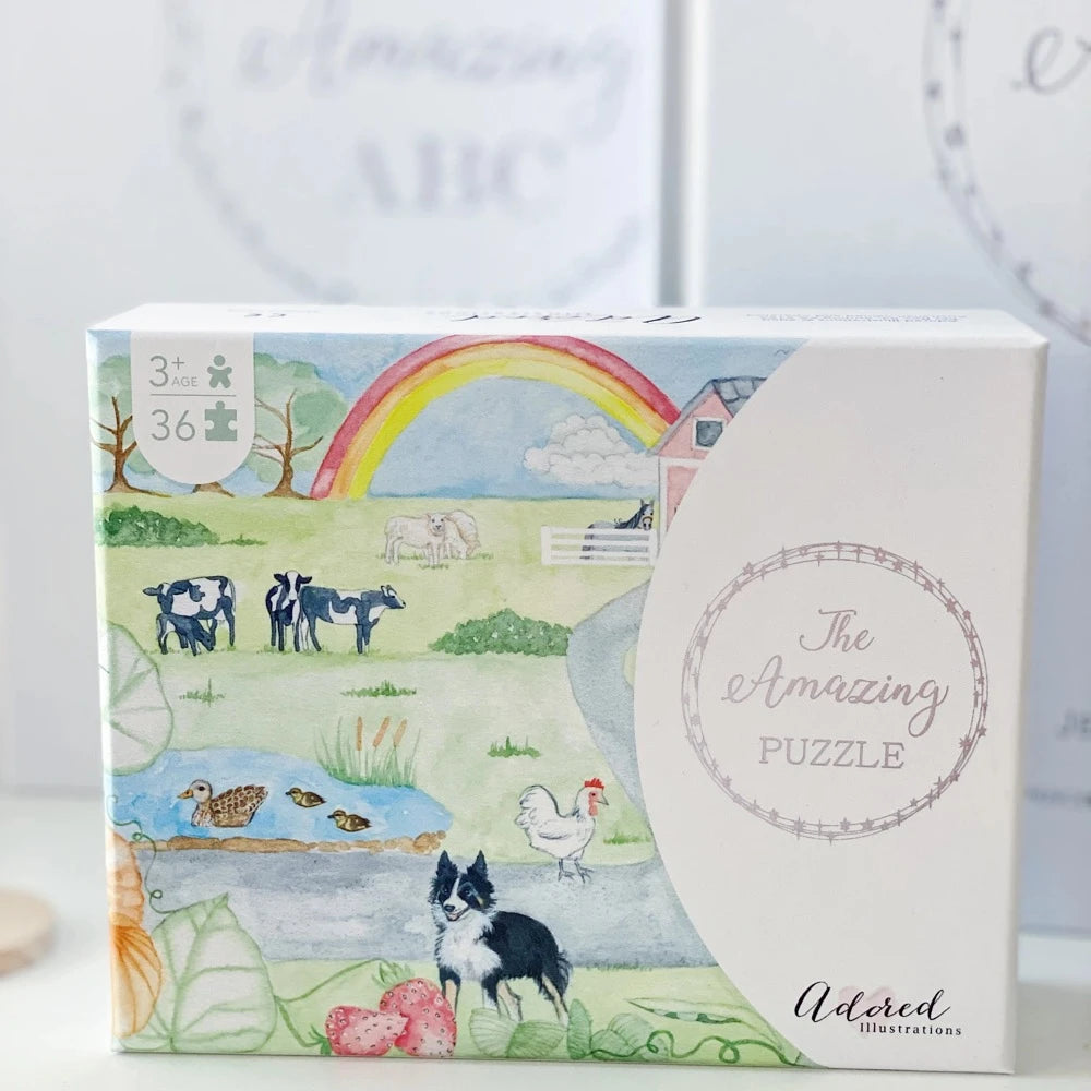 ADORED ILLUSTRATIONS THE AMAZING PUZZLE FARM