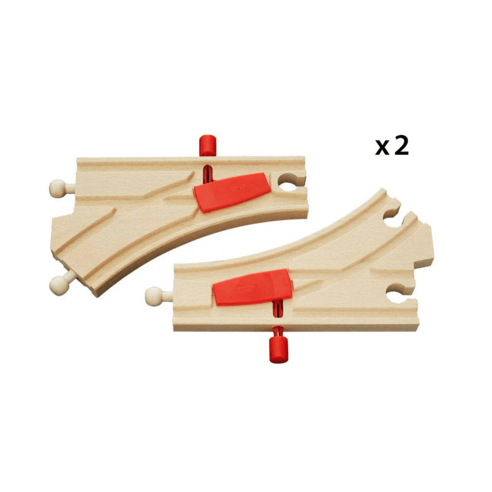 BRIO TRACKS - MECHANICAL SWITCHES, 2 PIECES