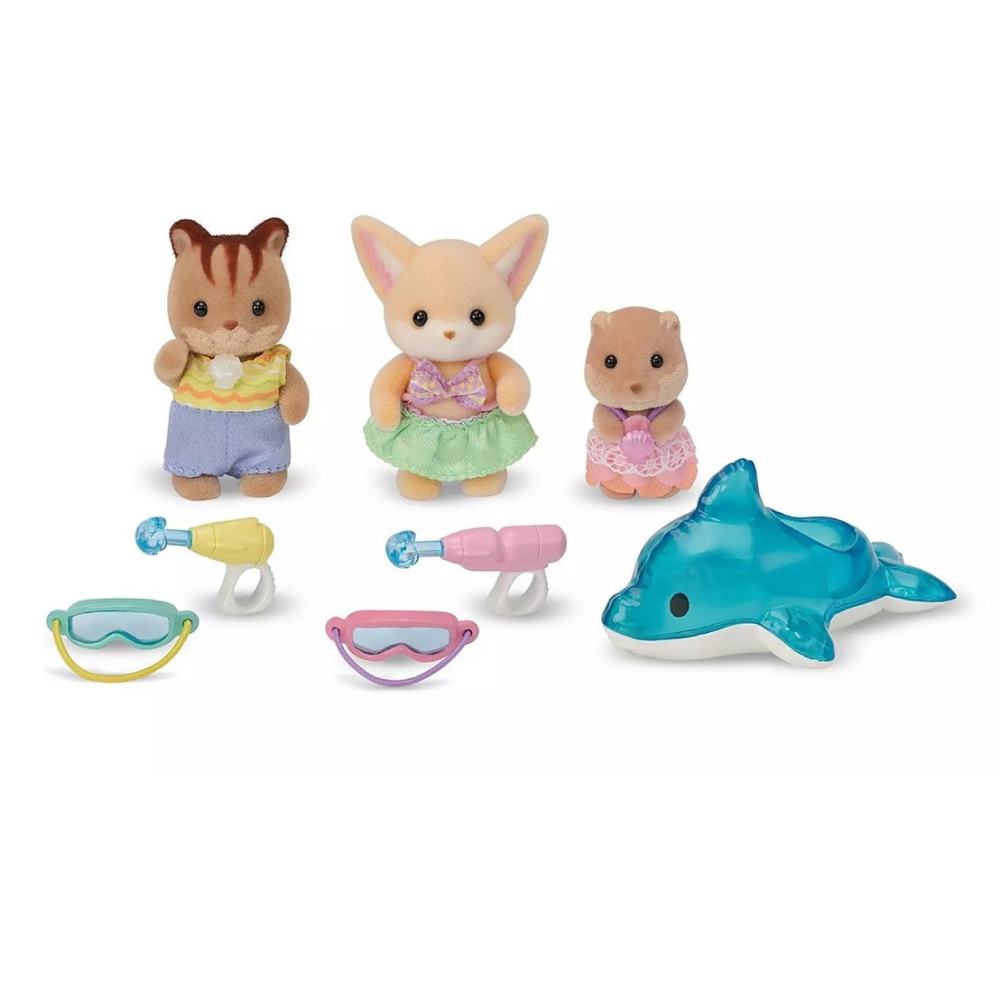 SYLVANIAN FAMILIES NURSERY FRIENDS POOL FUN TRIO SET