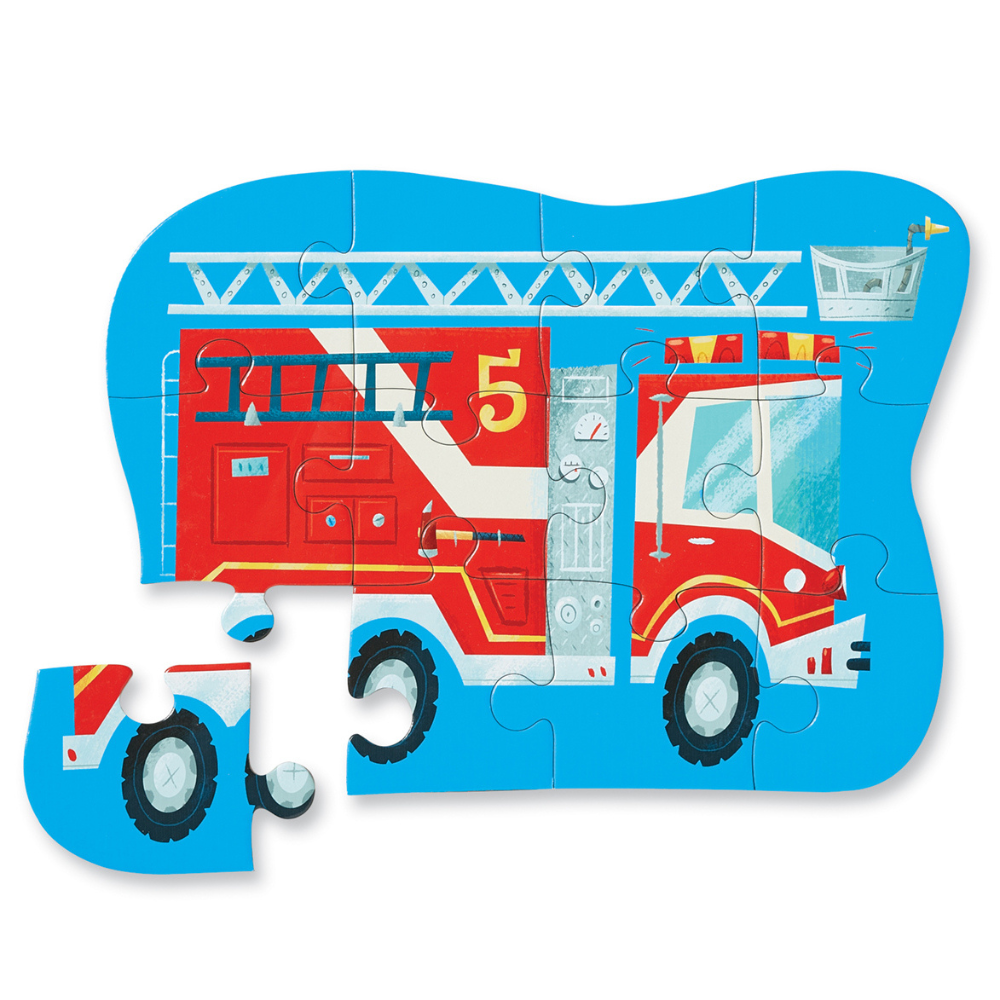 CROCODILE CREEK FIRE TRUCK MINI PUZZLE 12pc