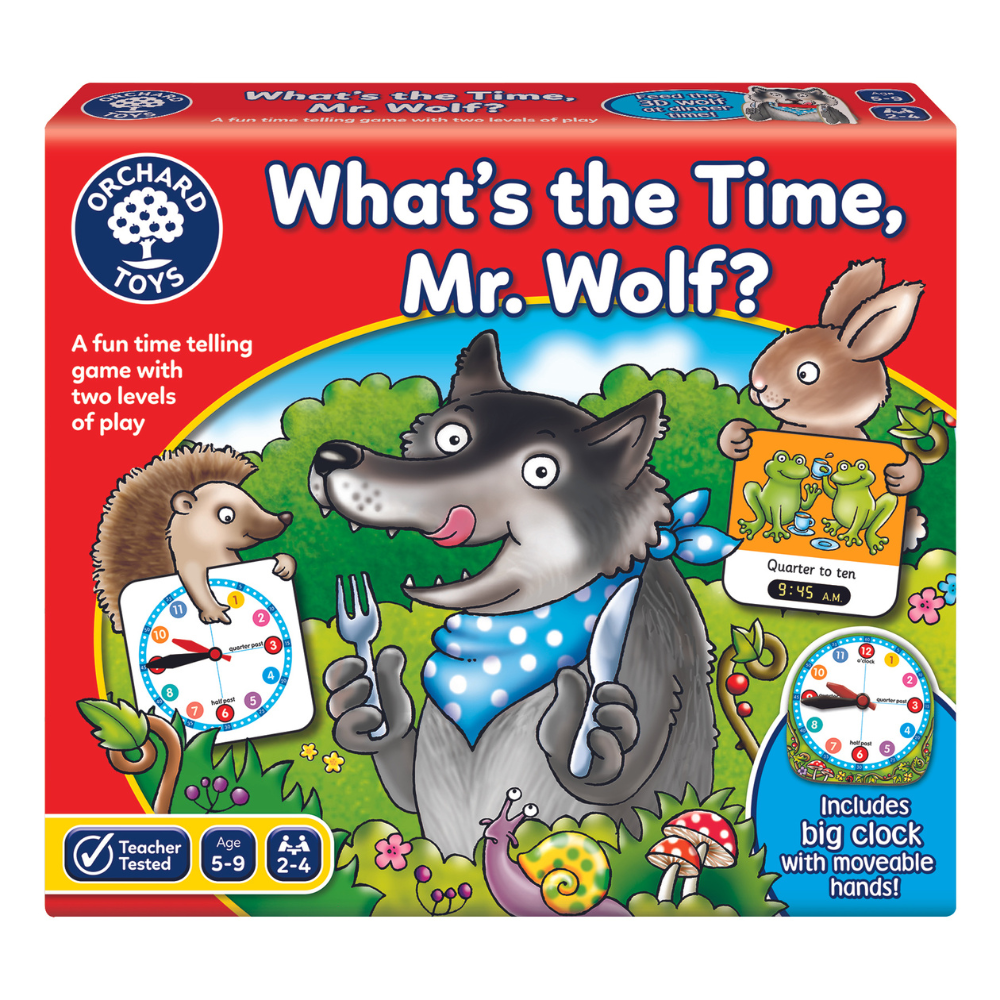 ORCHARD TOYS WHATS THE TIME MR WOLF