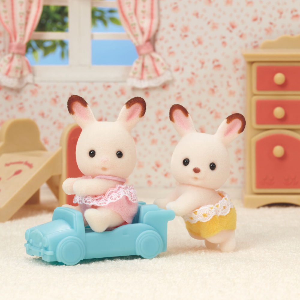SYLVANIAN FAMILIES CHOCOLATE RABBIT TWINS SET