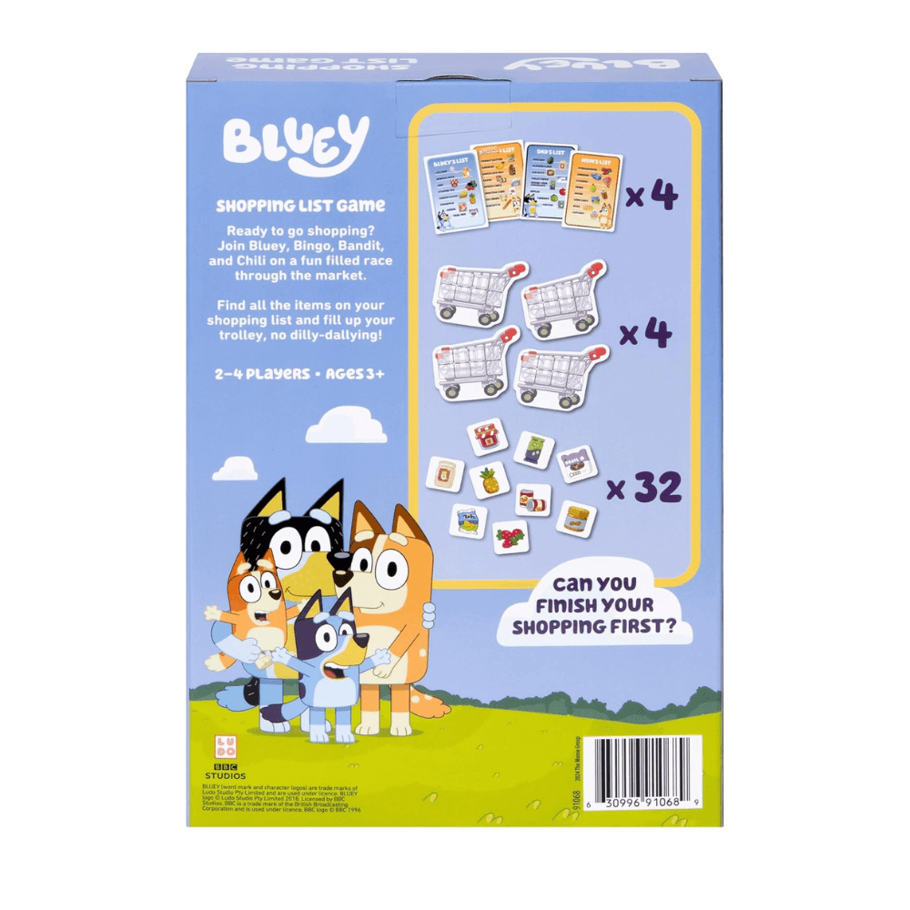 BLUEY SHOPPING LIST GAME