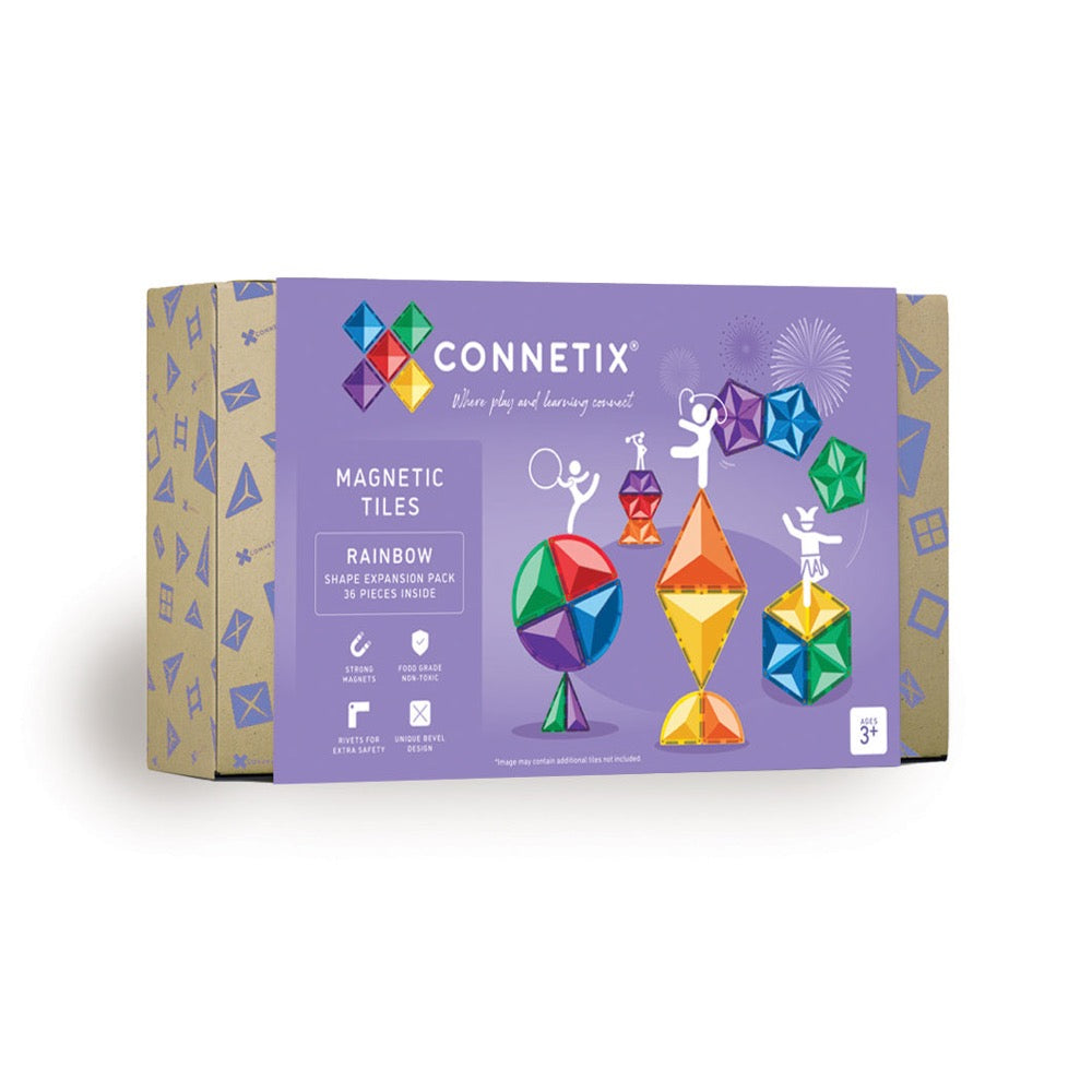 CONNETIX 36 PIECE RAINBOW SHAPE EXPANSION PACK