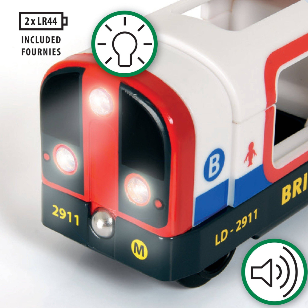 BRIO METRO TRAIN WITH SOUND AND LIGHTS