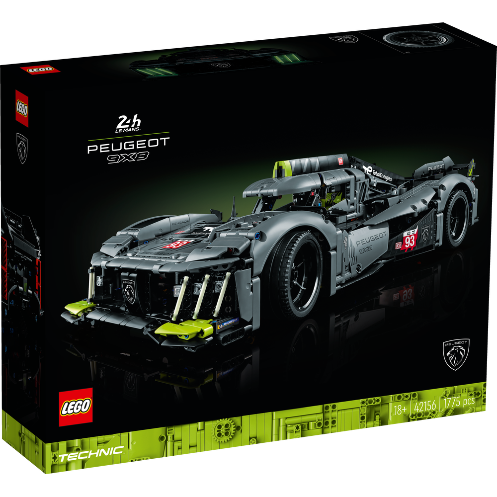 LEGO TECHNIC PEUGEOT 9X8 24H LE MANS HYBRID HYPERCAR 42156