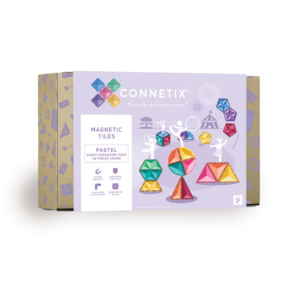 CONNETIX 48 PIECE PASTEL SHAPE EXPANSION PACK