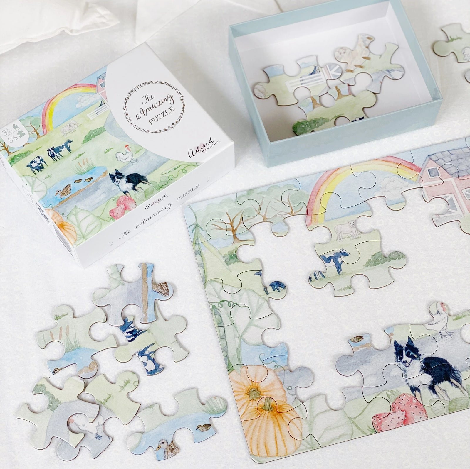 ADORED ILLUSTRATIONS THE AMAZING PUZZLE FARM