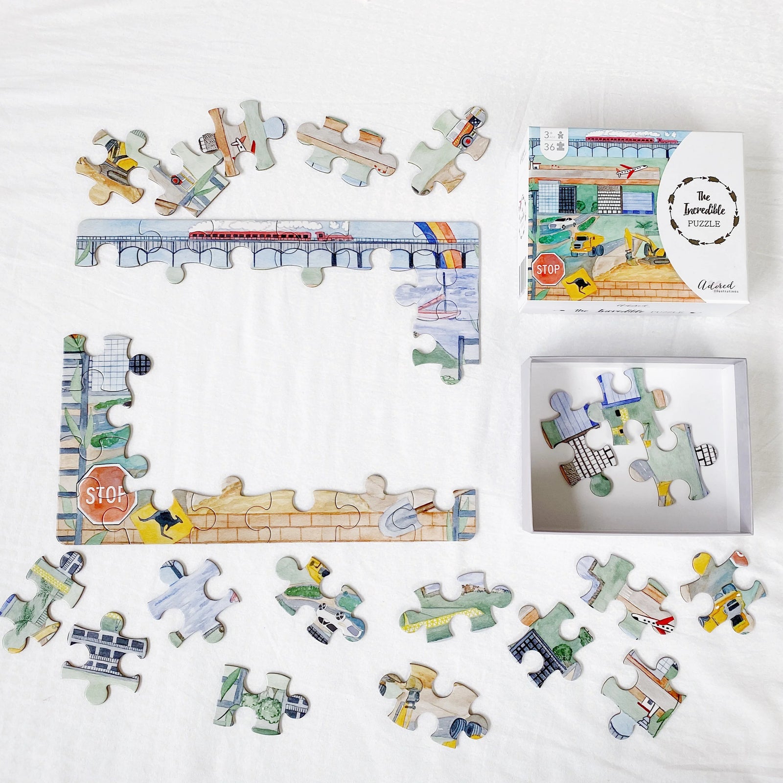 ADORED ILLUSTRATIONS THE INCREDIBLE PUZZLE TRAVEL