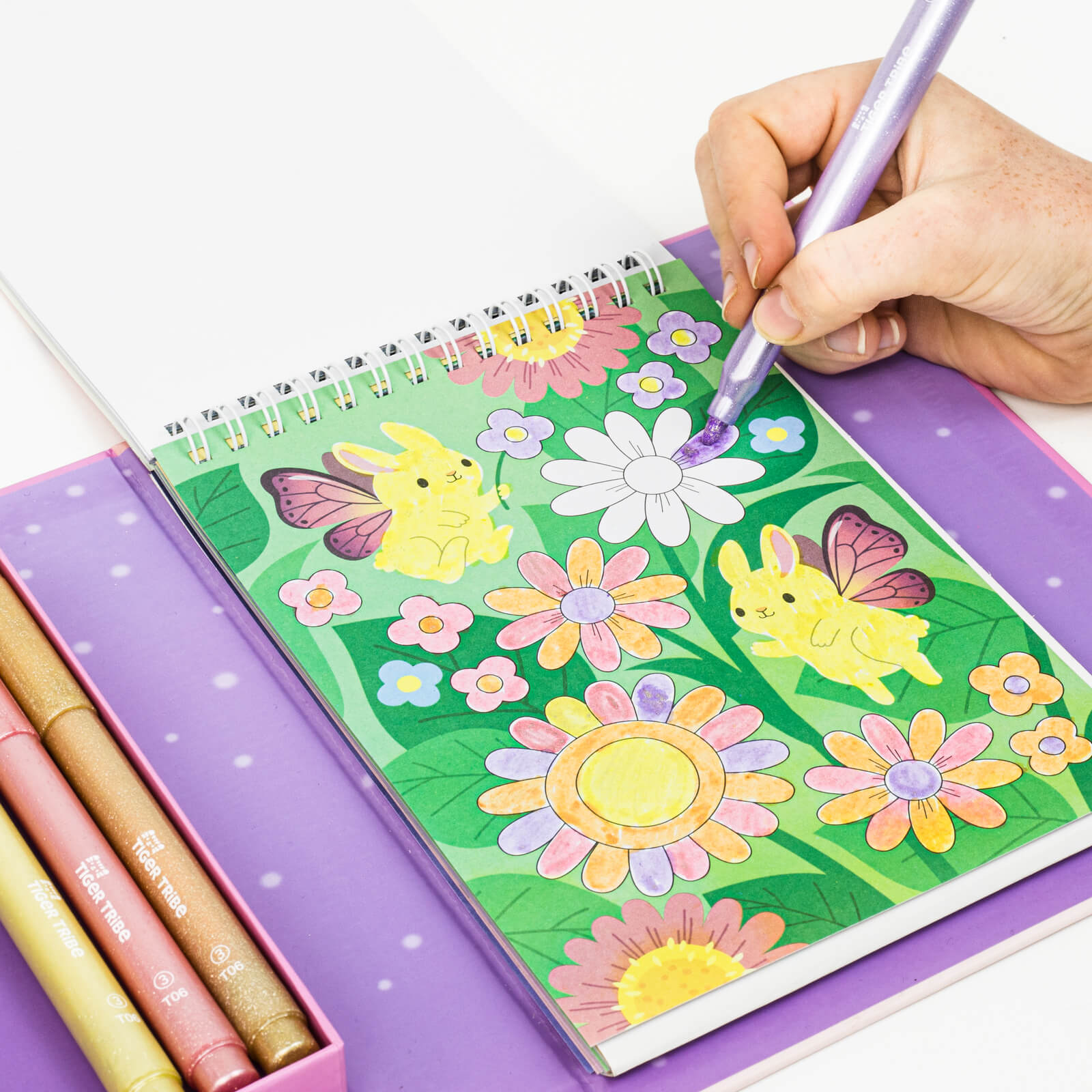 TIGER TRIBE COLOURING SET SHIMMER LITTLE FAIRY LAND