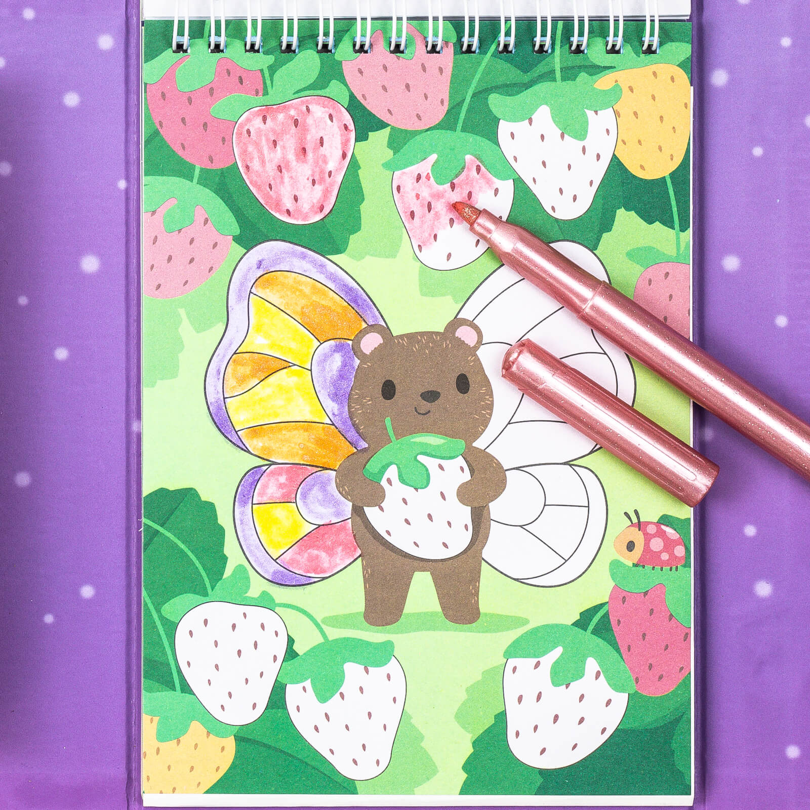 TIGER TRIBE COLOURING SET SHIMMER LITTLE FAIRY LAND