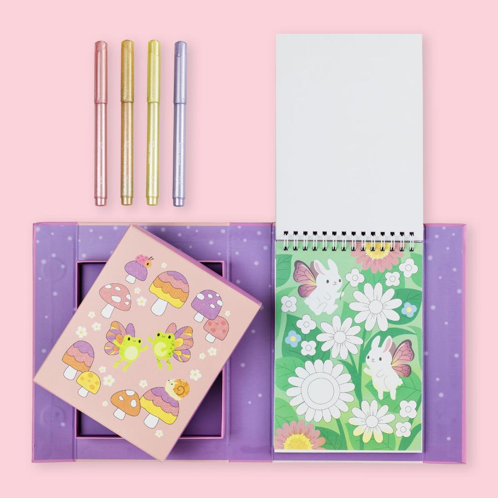 TIGER TRIBE COLOURING SET SHIMMER LITTLE FAIRY LAND