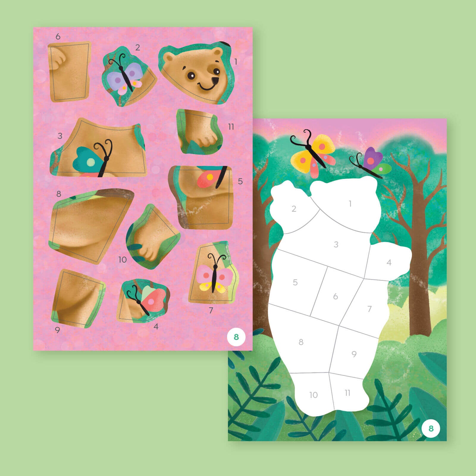 TIGER TRIBE ANIMALS STICKER BY NUMBERS