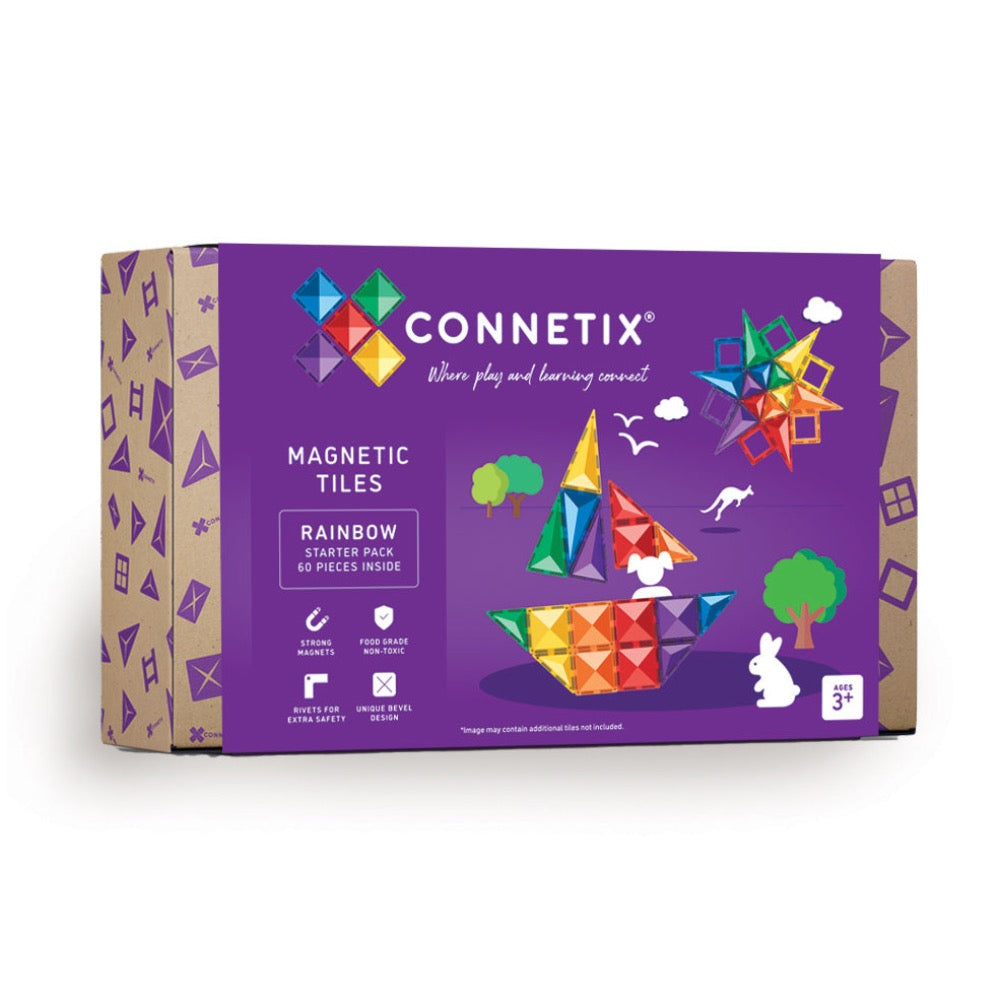 CONNETIX 60 PIECE RAINBOW STARTER PACK
