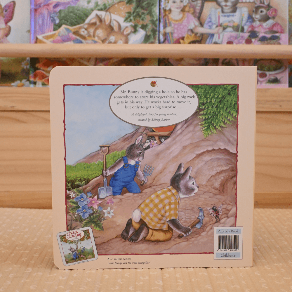 SHIRLEY BARBER LITTLE BUNNY AND THE JEWELS IN THE CELLAR BOARD BOOK
