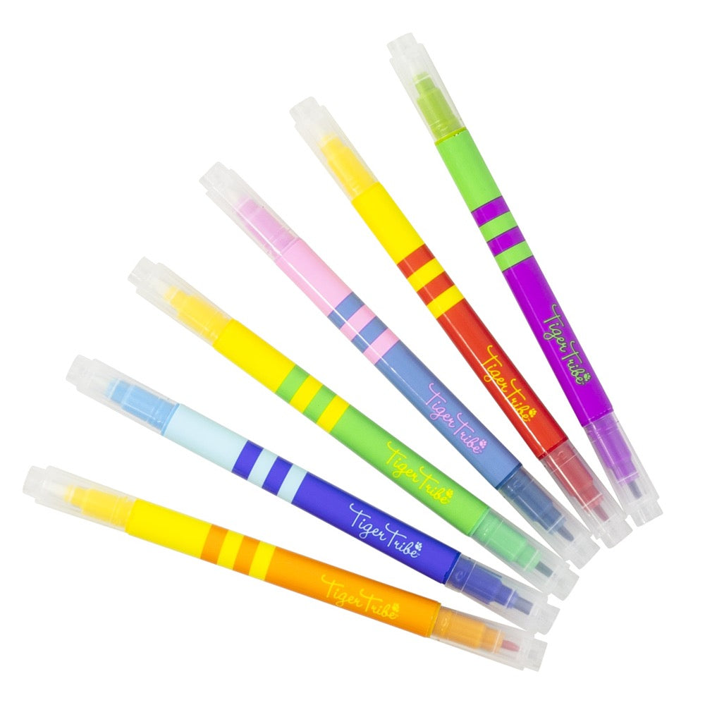 TIGER TRIBE COLOUR CHANGE MARKERS 6 PACK