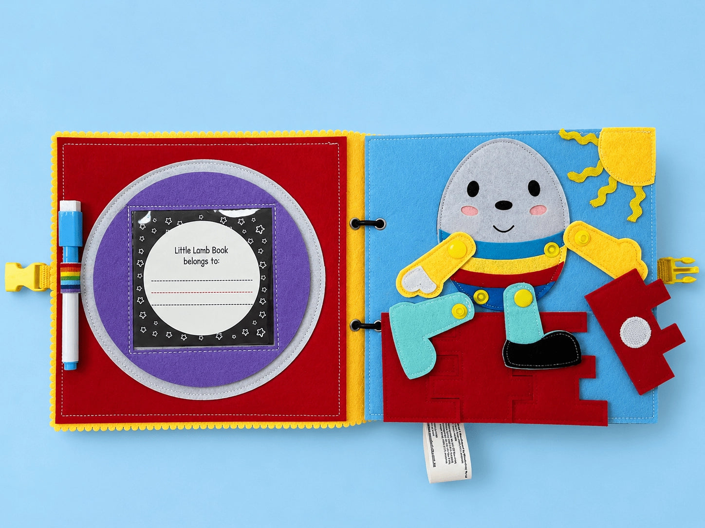WONDERTIVITY LITTLE LAMB 8 PAGE EDITION BUSY BOOK