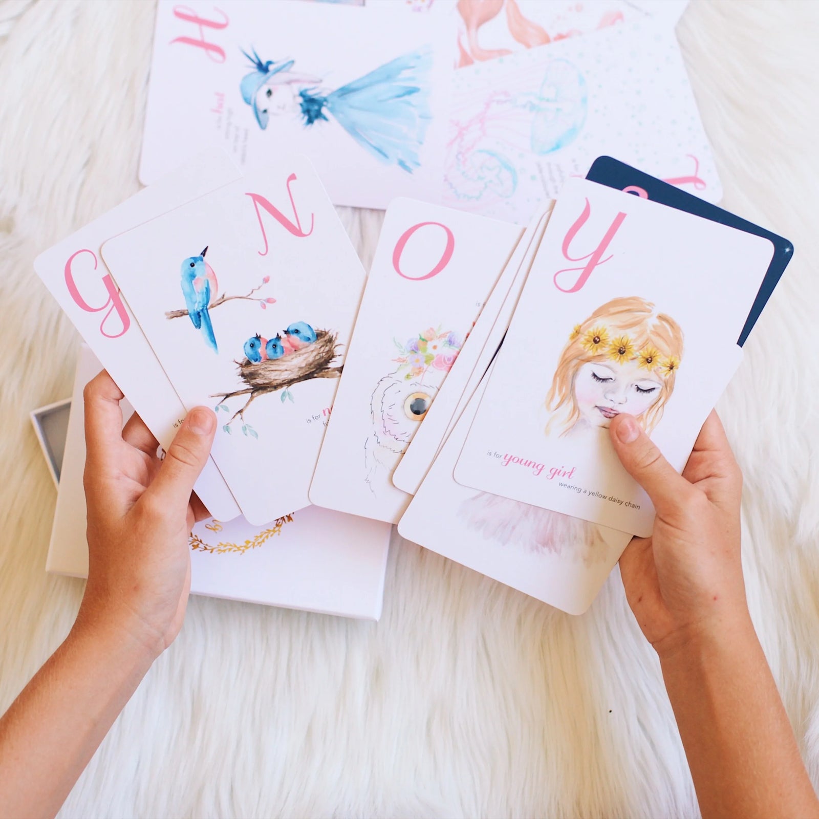 ADORED ILLUSTRATIONS THE ENCHANTING ABC FLASH CARDS