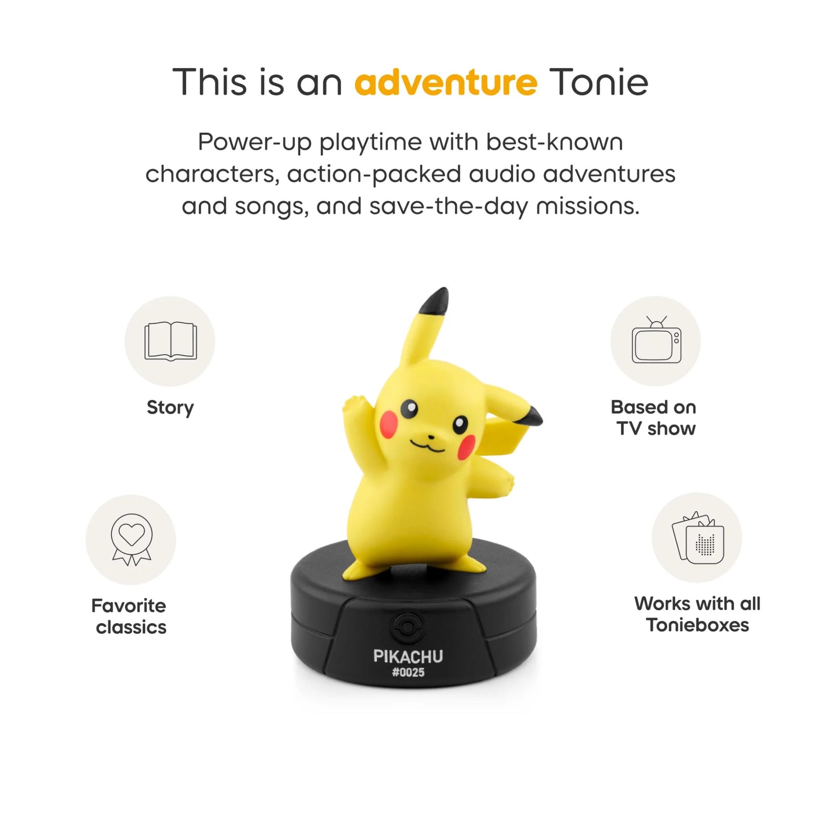 TONIES TONIEBOX 2 STARTER SET WITH PIKACHU YELLOW