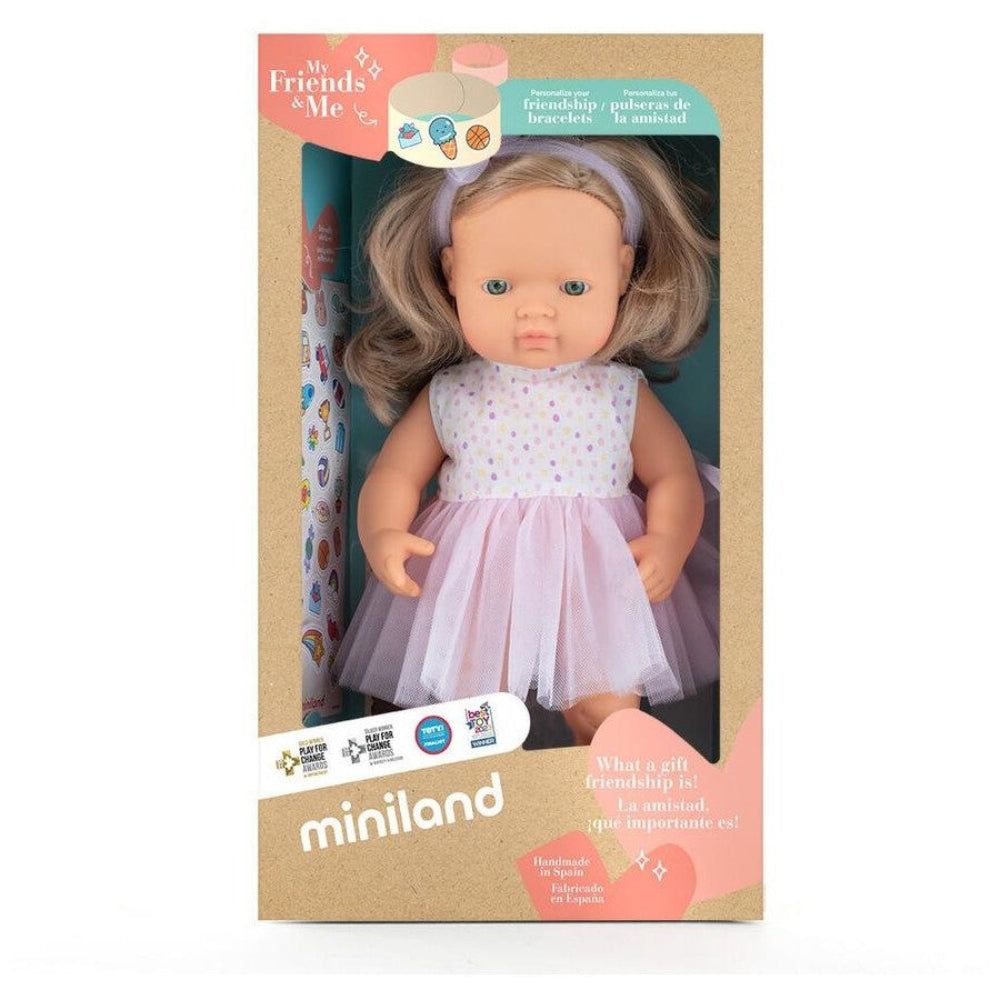 MINILAND MY FRIEND AND ME BLOND GIRL 38CM