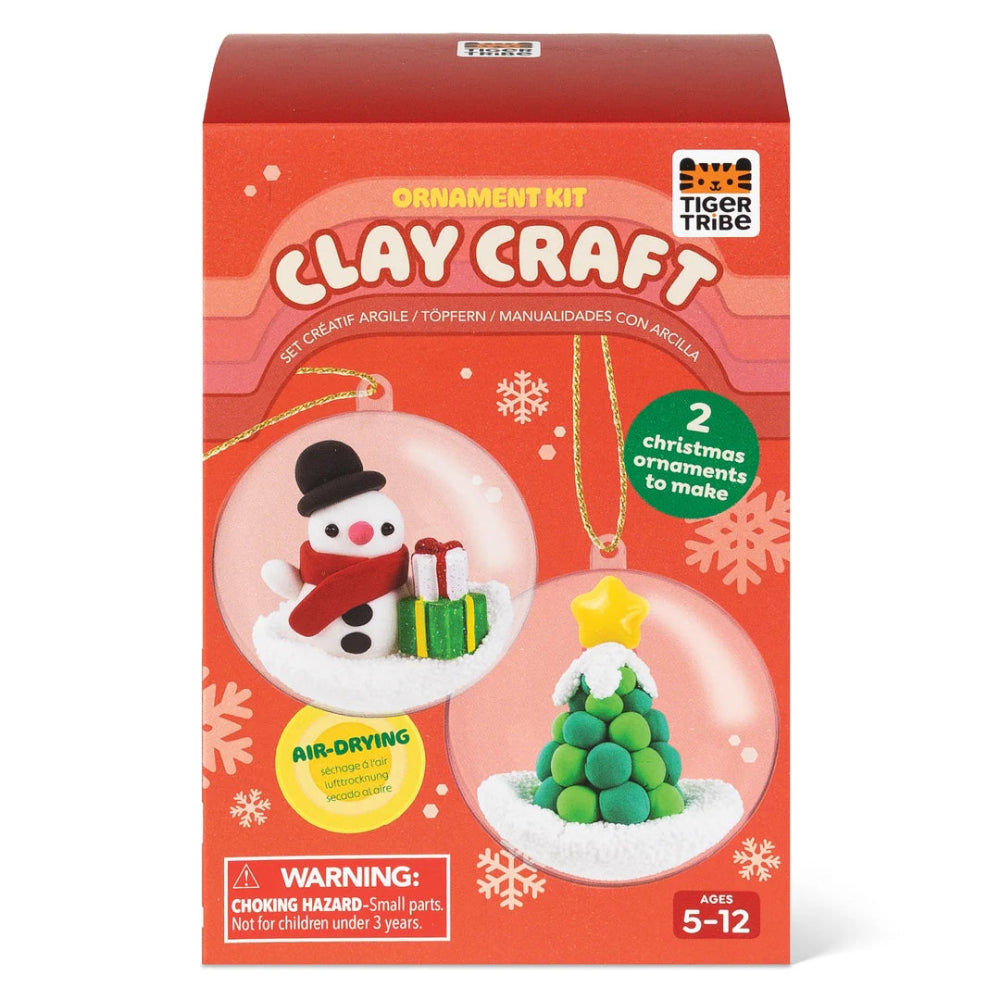 TIGER TRIBE CLAY CRAFT CHRISTMAS ORNAMENT KIT
