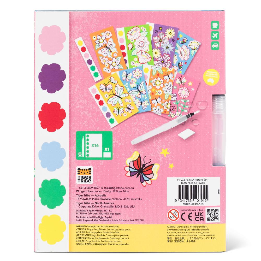 TIGER TRIBE PAINT A PICTURE SET BUTTERFLIES & FLOWERS