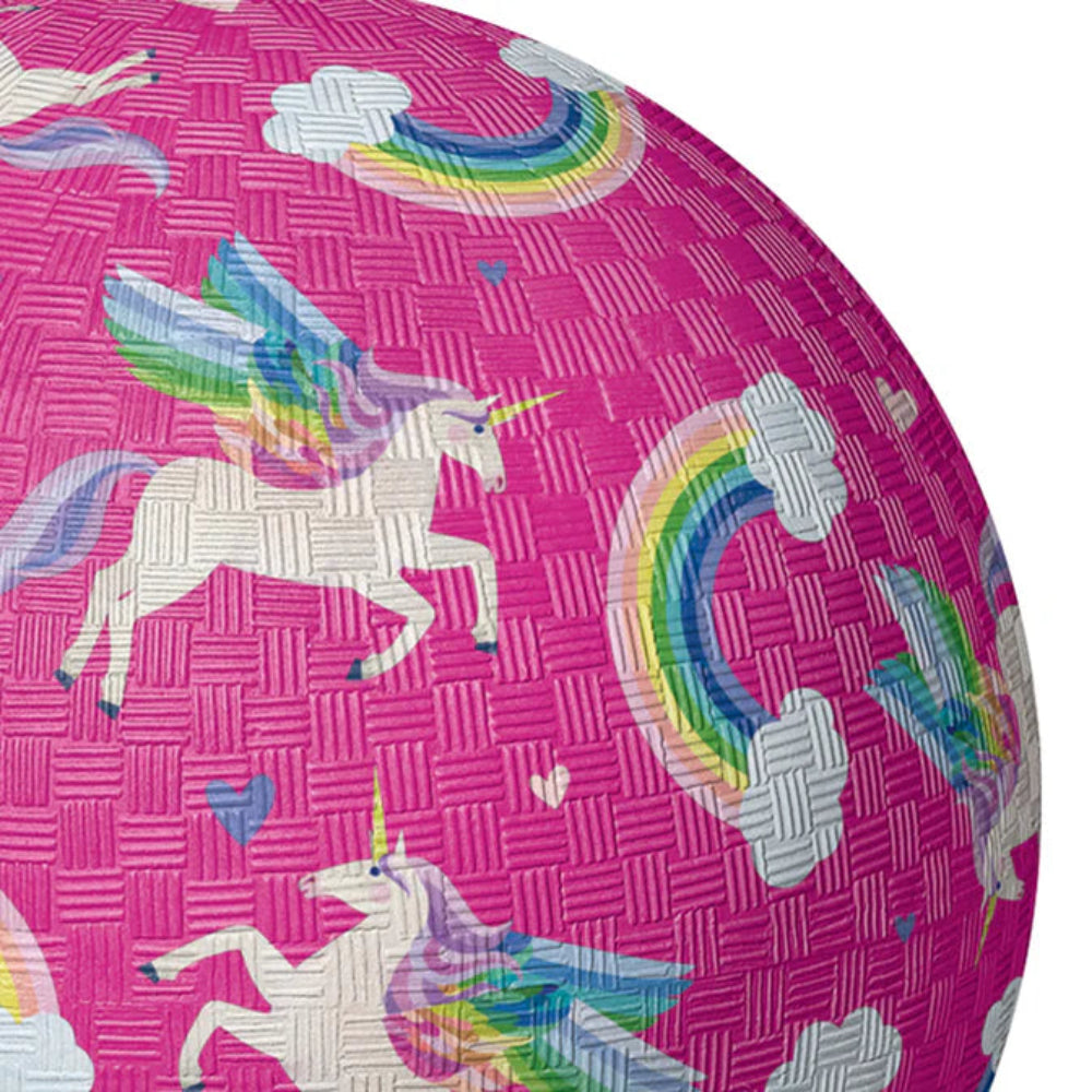 CROCODILE CREEK PLAYGROUND BALL UNICORN RAINBOW 7 INCH