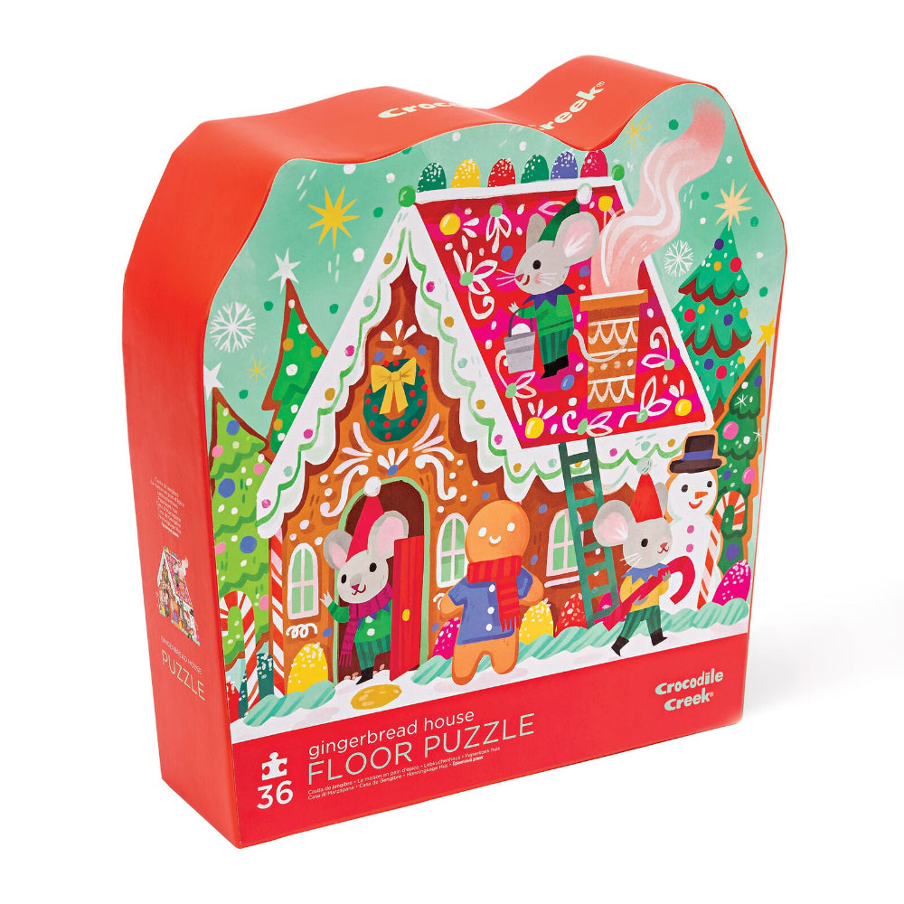CROCODILE CREEK GINGERBREAD HOUSE 36PC FLOOR PUZZLE