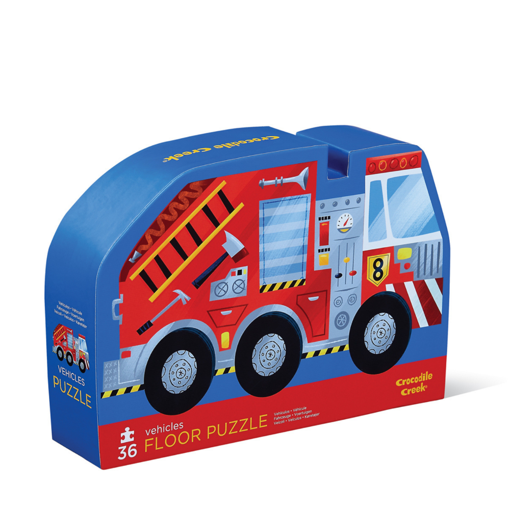 CROCODILE CREEK VEHICLES FLOOR PUZZLE 36PC