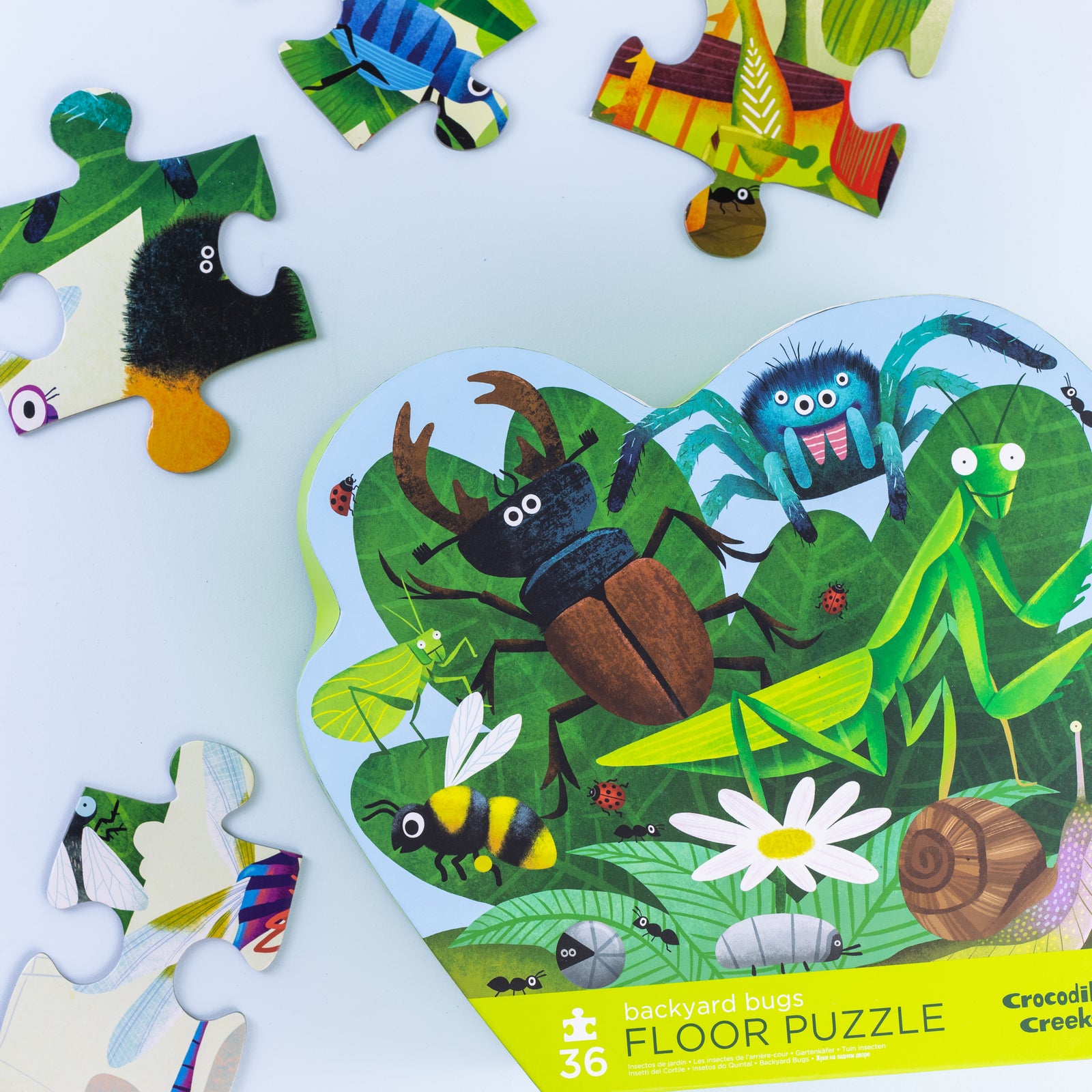 CROCODILE CREEK BACKYARD BUGS 36PC FLOOR PUZZLE